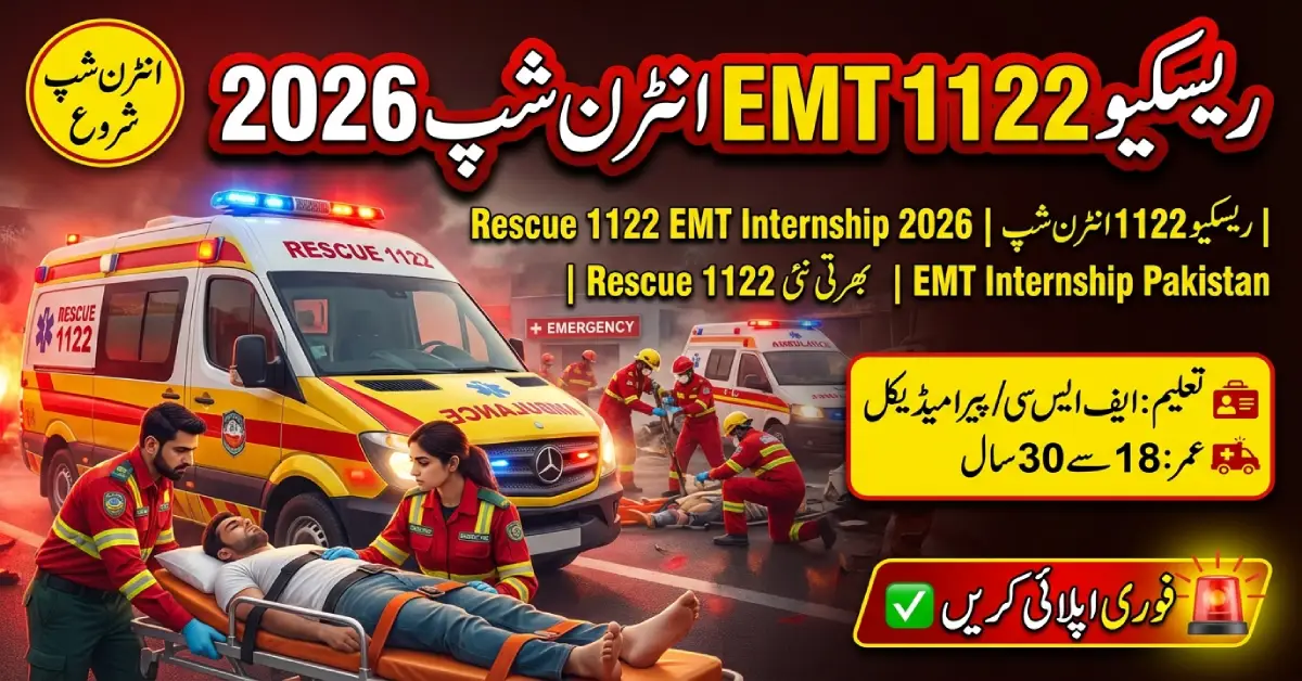 Rescue 1122 EMT Internship 2026