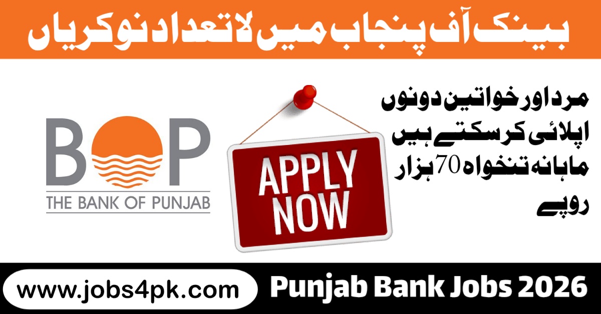 Bank of Punjab Jobs 2026