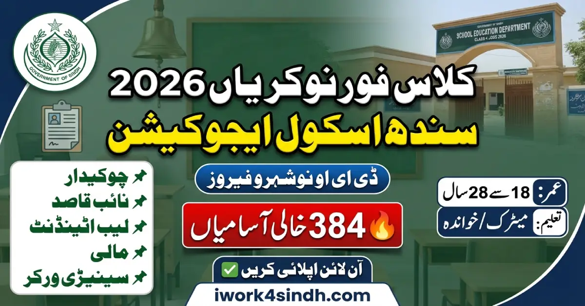 School Education Jobs Class 4 2026