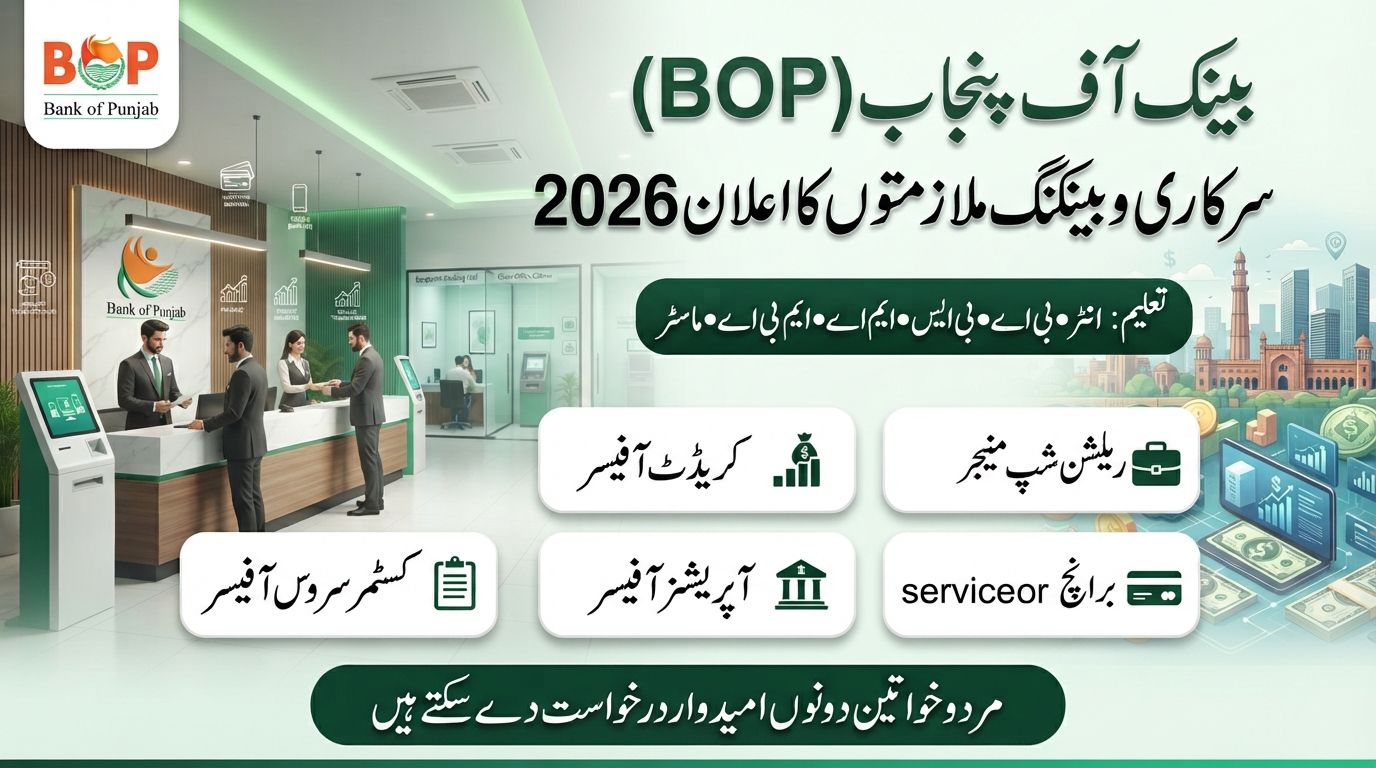 Bank of Punjab BOP Jobs 2026