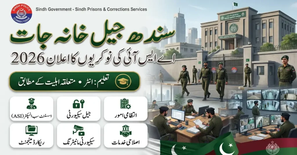 Sindh Prisons ASI Jobs 2026 – Apply Online for Assistant Sub Inspector Jail