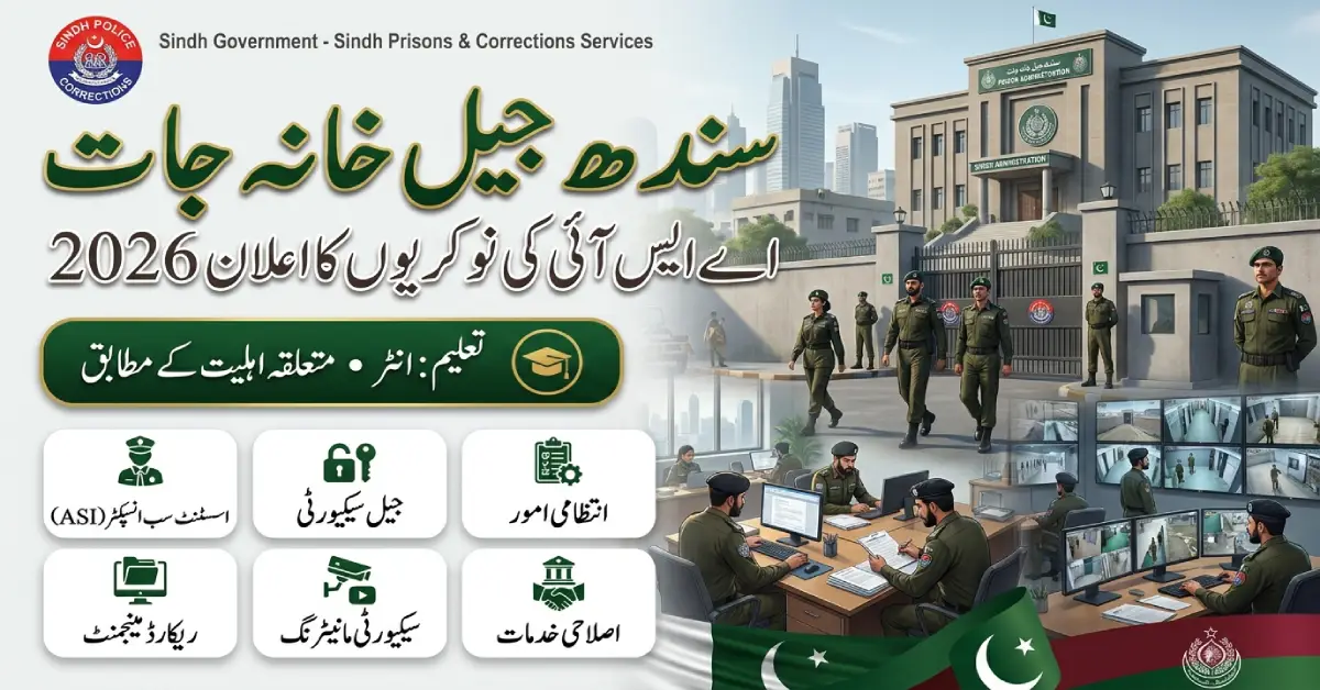 Sindh Prisons ASI Jobs 2026