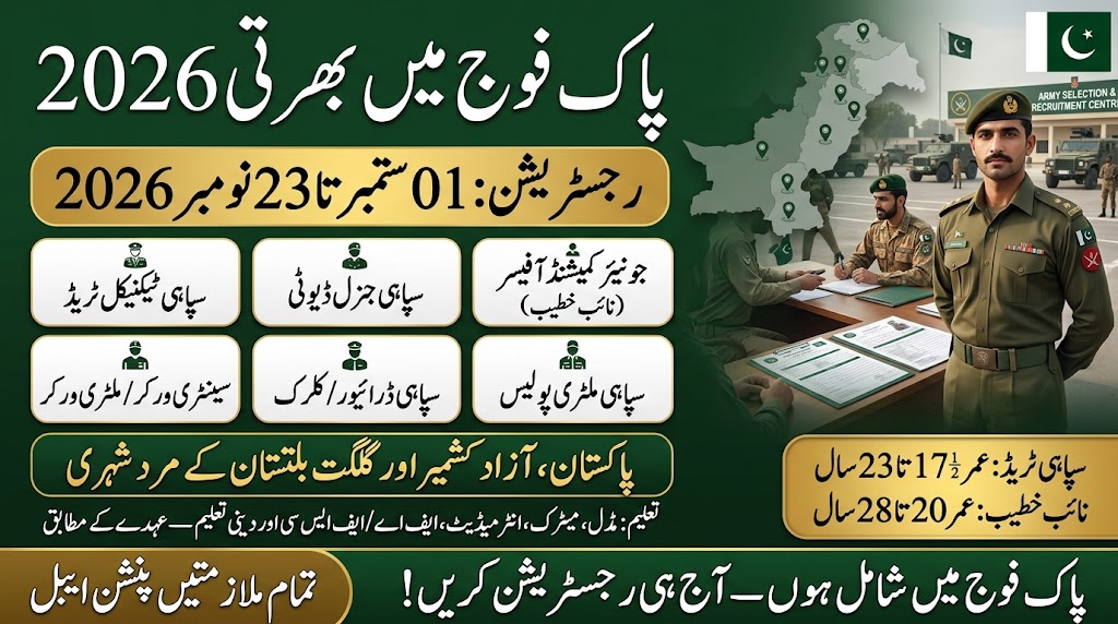 Pakistan Army Jobs 2026 
